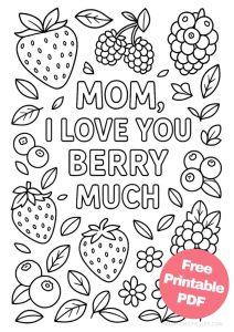 Free Printable Mother's Day Coloring Pages for Kids - Aunty Michelle's