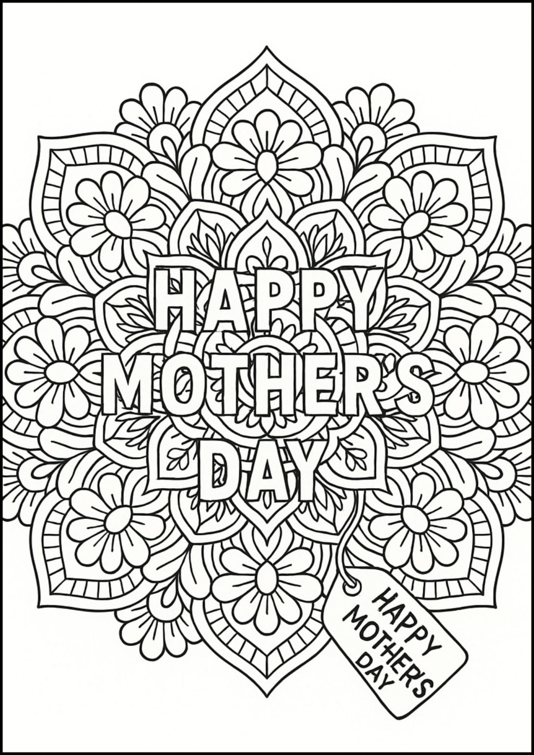 Free Printable Mother's Day Coloring Pages for Kids - Aunty Michelle's