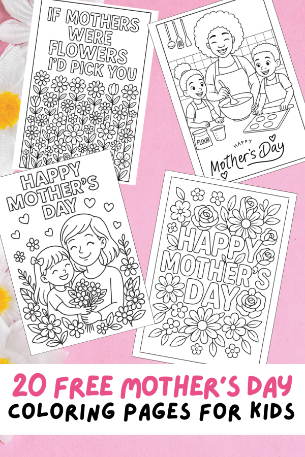 Free Printable Mother's Day Coloring Pages for Kids - Aunty Michelle's
