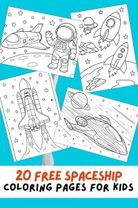Free Printable Spaceship Coloring Pages for Kids, Colouring Book, Outer Space Printouts, Astronaut Activities, Alien Ships, Cockpit, Bridge, Futuristic