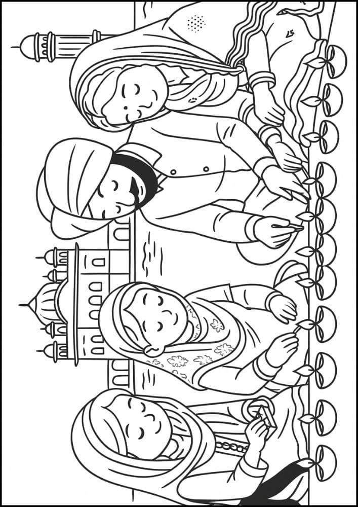 Free Printable Diwali Coloring Pages for Kids Tihar Colouring Book Printout Hindu Activities India Festival 20