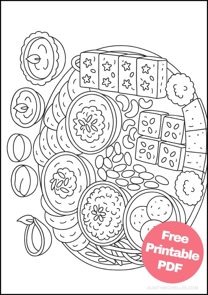 Free Printable Diwali Coloring Pages for Kids Tihar Colouring Book Printout Hindu Activities India Festival Sweets