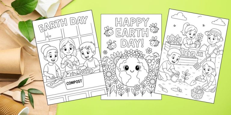 Free Printable Earth Day Coloring Pages for Kids