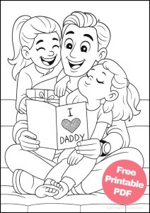 Free Printable Father's Day Coloring Pages for Kids - Aunty Michelle's