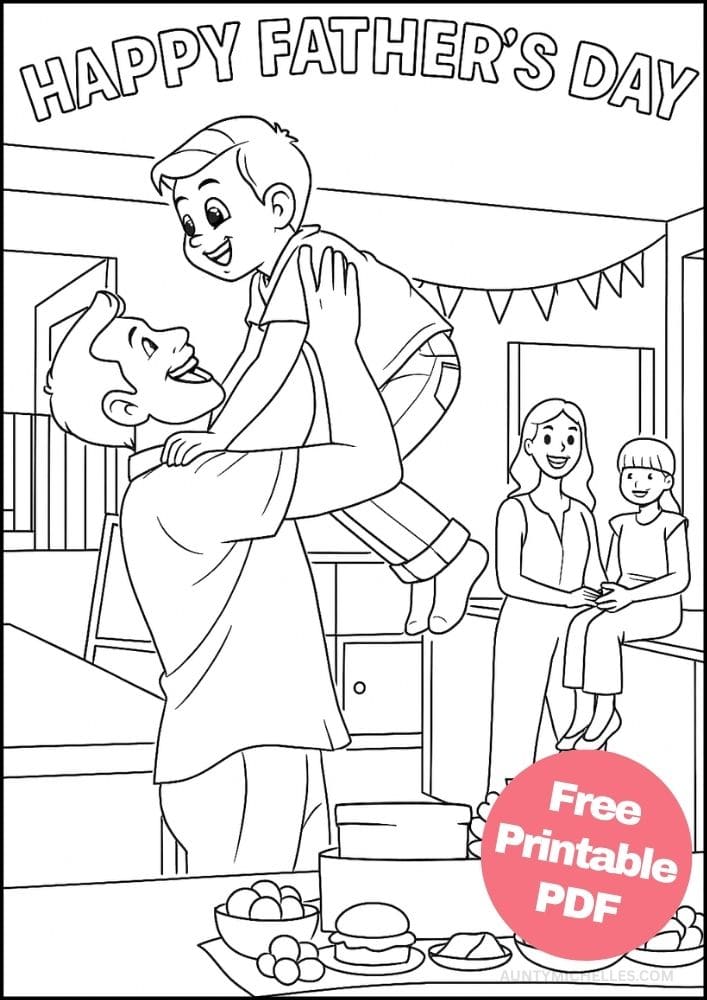 Free Printable Fathers Day Coloring Pages for Kids Dad Colouring Book Printout Activities airplane game