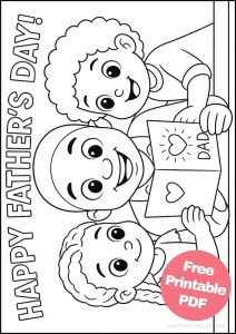 Free Printable Father's Day Coloring Pages for Kids - Aunty Michelle's