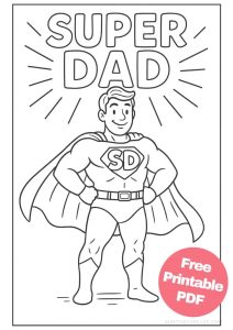Free Printable Father's Day Coloring Pages for Kids - Aunty Michelle's
