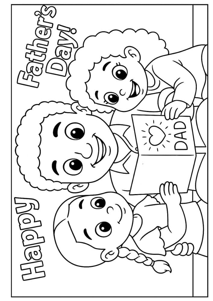 Free Printable Fathers Day Coloring Pages for Kids Dad Colouring Book Printout Activities with daughters