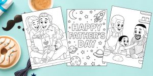 Free Printable Father's Day Coloring Pages for Kids - Aunty Michelle's