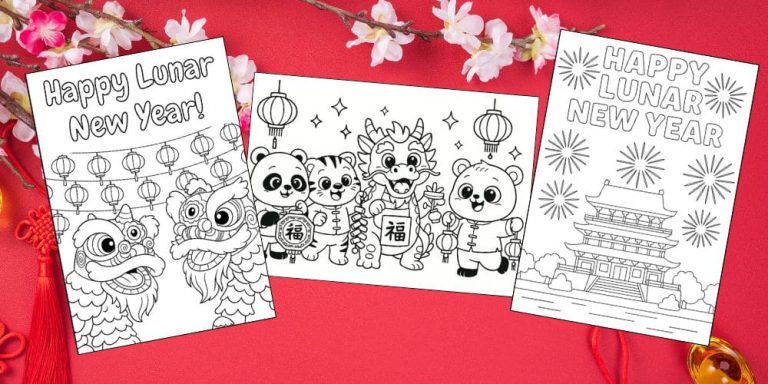 Free Printable Lunar New Year Coloring Pages for Kids