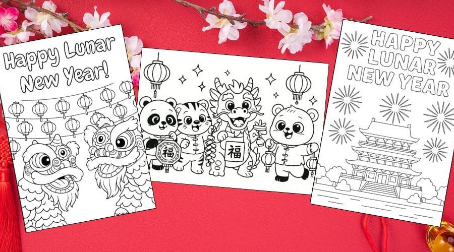 Free Printable Lunar New Year Coloring Pages for Kids