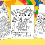 Free Printable Cinco de Mayo Coloring Pages for Kids Inclusive Colouring Book Printout Mexican blog