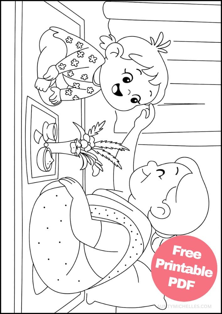 Free Printable Dashain Coloring Pages for Kids Hindu Festival Blessing Tika Baby
