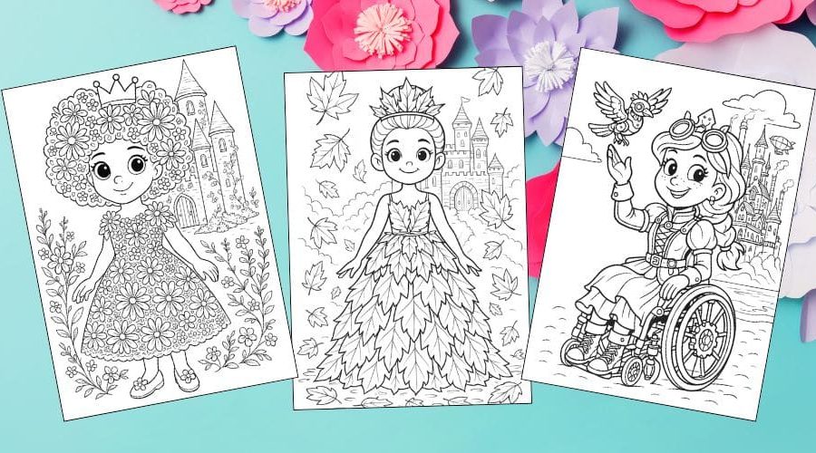 Free printable princess coloring pages for kids