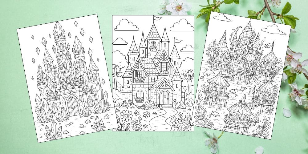 Free Printable Castle Coloring Pages for Kids Fairytale