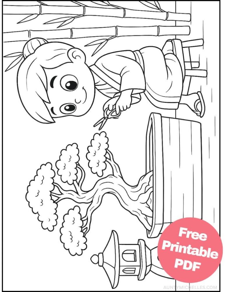 Free Printable Plant Coloring Pages for Kids - Aunty Michelle's