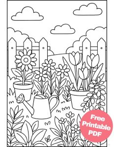 Free Printable Plant Coloring Pages for Kids - Aunty Michelle's