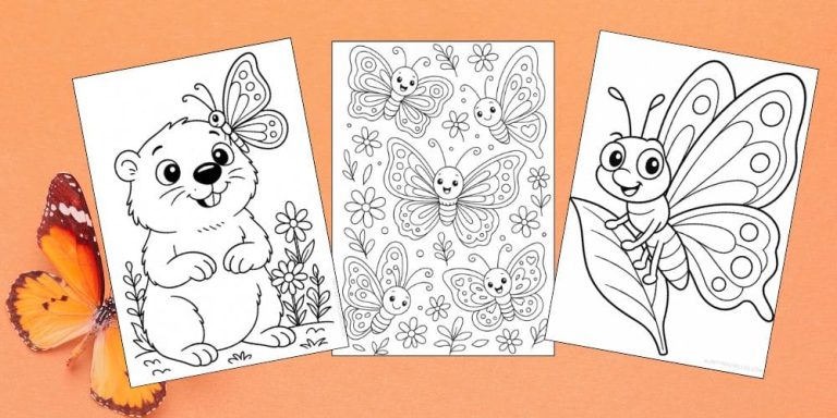 Free Printable Butterfly Coloring Pages for Kids