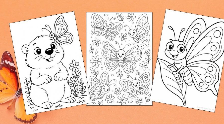 Free Printable Butterfly Coloring Pages for Kids