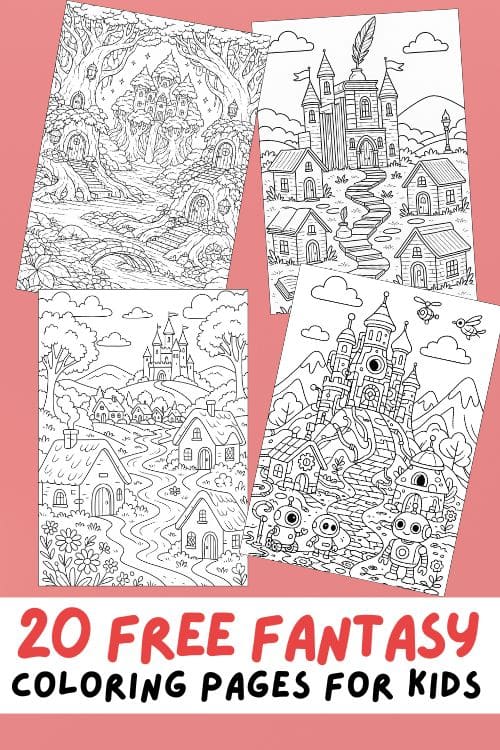 Free Printable Fantasy Coloring Pages for Kids - Aunty Michelle's