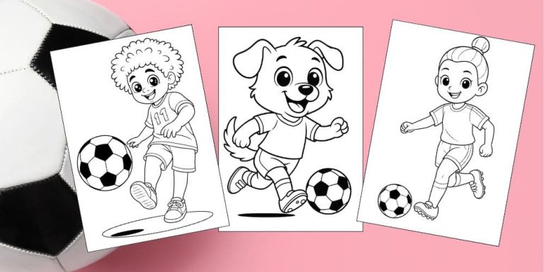 Free Printable Soccer Coloring Pages for Kids