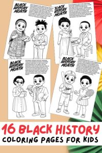 Free Printable Black History Month Coloring Pages for Kids, Black Excellence, Diversity, Equality, Freedom, Black Lives Matter, Black Girl Magic, Game Changers, History Lesson, Educational Activities for Kids, African American, African, Inspiring Historical Figures