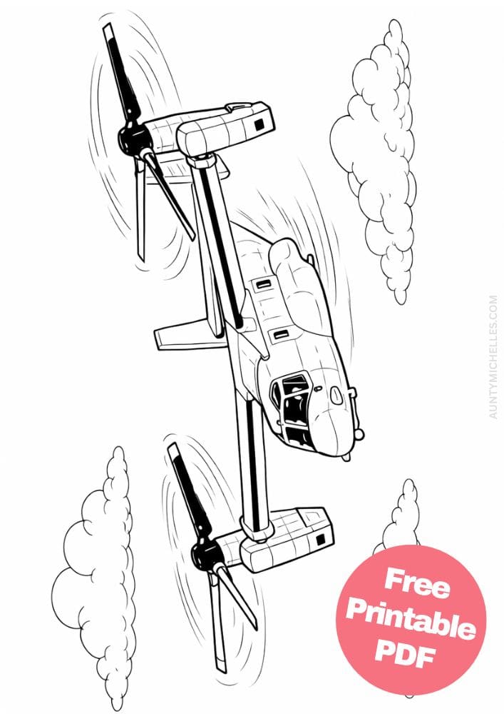 Free Printable Airplane Coloring Pages for Kids Plane Colouring Book Sheets Printout PDF Aircraft 19 trltrotor