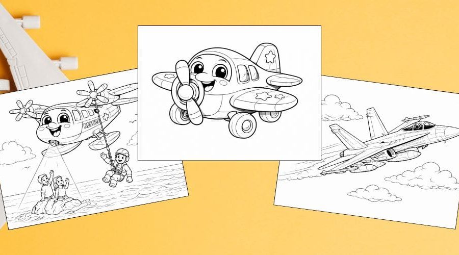 Free Printable Airplane Coloring Pages for Kids Plane