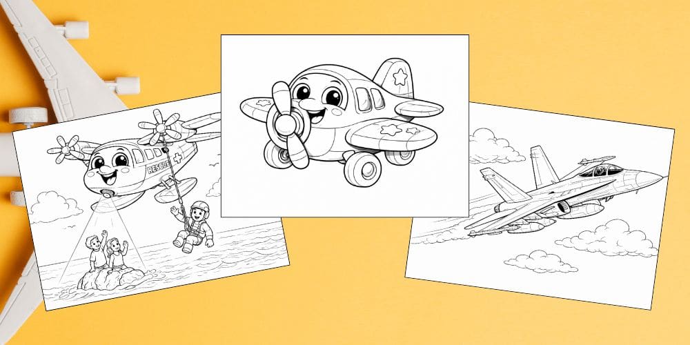 Free Printable Airplane Coloring Pages for Kids Plane