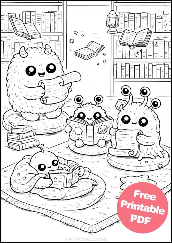 Free Printable Alien Coloring Pages for Kids Space Galaxy Colouring Book Sheets Printout PDF 18 Library School