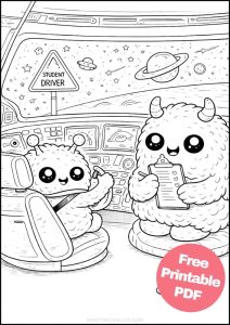 Free Printable Alien Coloring Pages for Kids - Aunty Michelle's