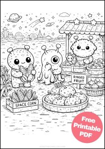 Free Printable Alien Coloring Pages for Kids - Aunty Michelle's