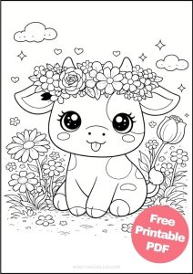 Free Printable Flower Coloring Pages for Kids - Aunty Michelle's
