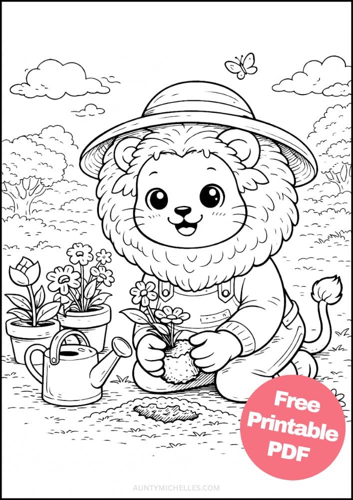 Free Printable Lion Coloring Pages for Kids Activities Colouring Sheets 15 gardening