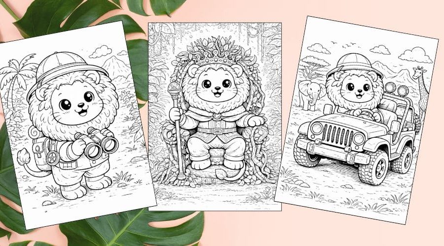 Free Printable Lion Coloring Pages for Kids Activities Colouring Sheets blog feature