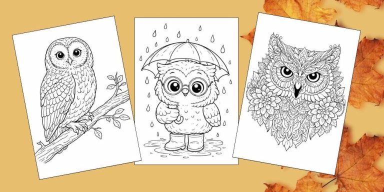Free Printable Owl Coloring Pages for Kids