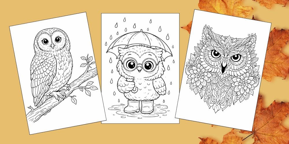 Free Printable Owl Coloring Pages for Kids