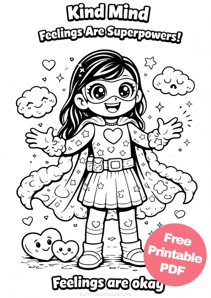 Free Printable Superhero Coloring Pages for Kids Super Power Activities Colouring Sheets 10 kind mind