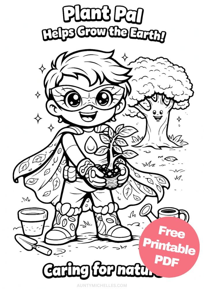 Free Printable Superhero Coloring Pages for Kids Super Power Activities Colouring Sheets 5 plant pal