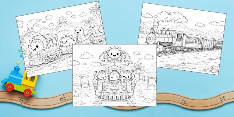 Free Printable Train Coloring Pages for Kids Activities Colouring Sheets