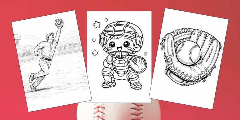 Free Printable Baseball Coloring Pages for Kids Sports Colouring Book Sheets Printout PDF blog feature