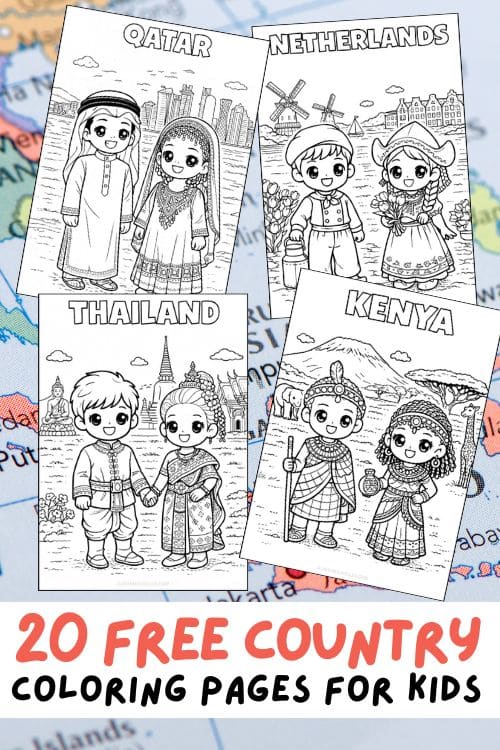 Free Printable Country Coloring Pages for Kids - Aunty Michelle's