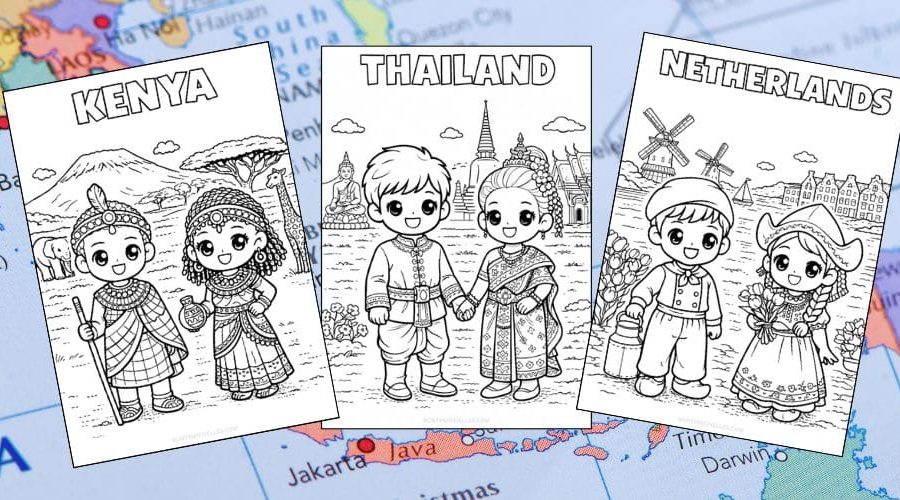 Free Printable Country Coloring Pages for Kids Culture Activities Colouring Sheets blog feature