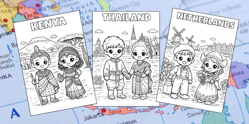 Free Printable Country Coloring Pages for Kids Culture Activities Colouring Sheets blog feature