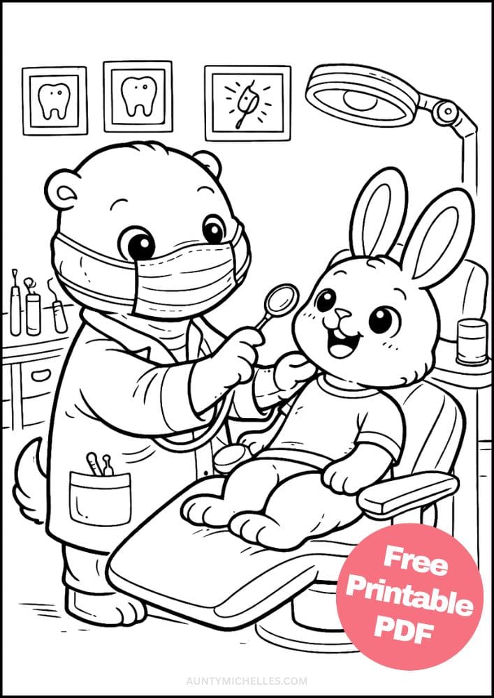 Free Printable Doctor Coloring Pages for Kids Dr Activities Colouring Sheets 1 Dentist