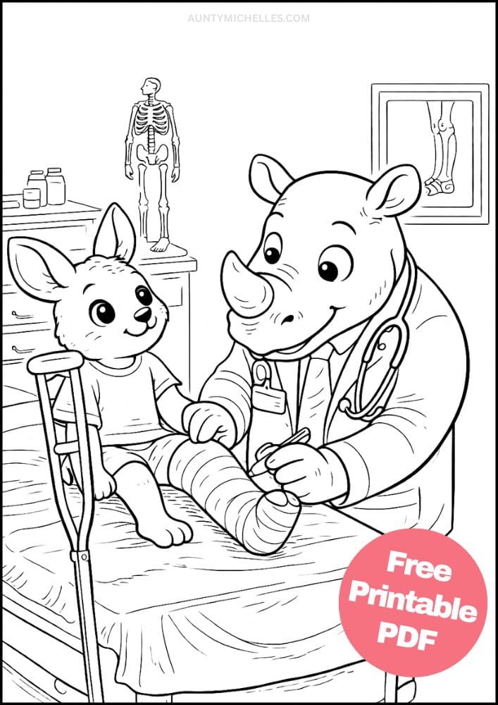 Free Printable Doctor Coloring Pages for Kids Dr Activities Colouring Sheets 12 cast