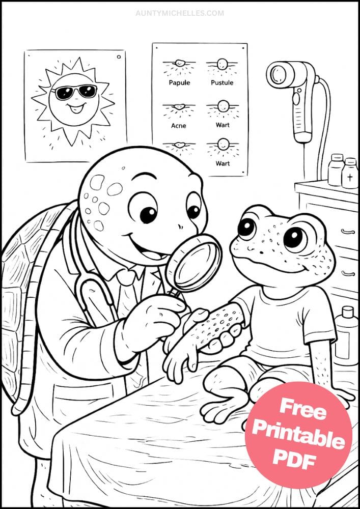 Free Printable Doctor Coloring Pages for Kids Dr Activities Colouring Sheets 13 dermatologist