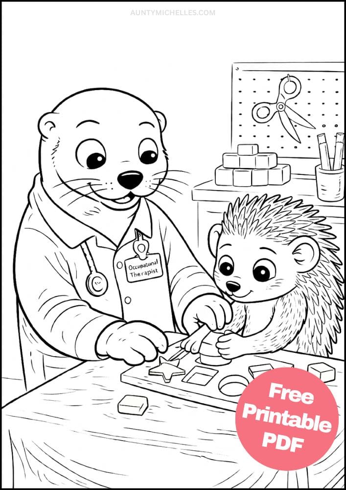 Free Printable Doctor Coloring Pages for Kids Dr Activities Colouring Sheets 14 occupational therapist