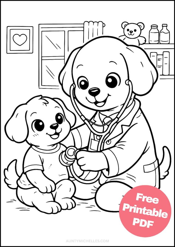Free Printable Doctor Coloring Pages for Kids Dr Activities Colouring Sheets 2 Pediatrician