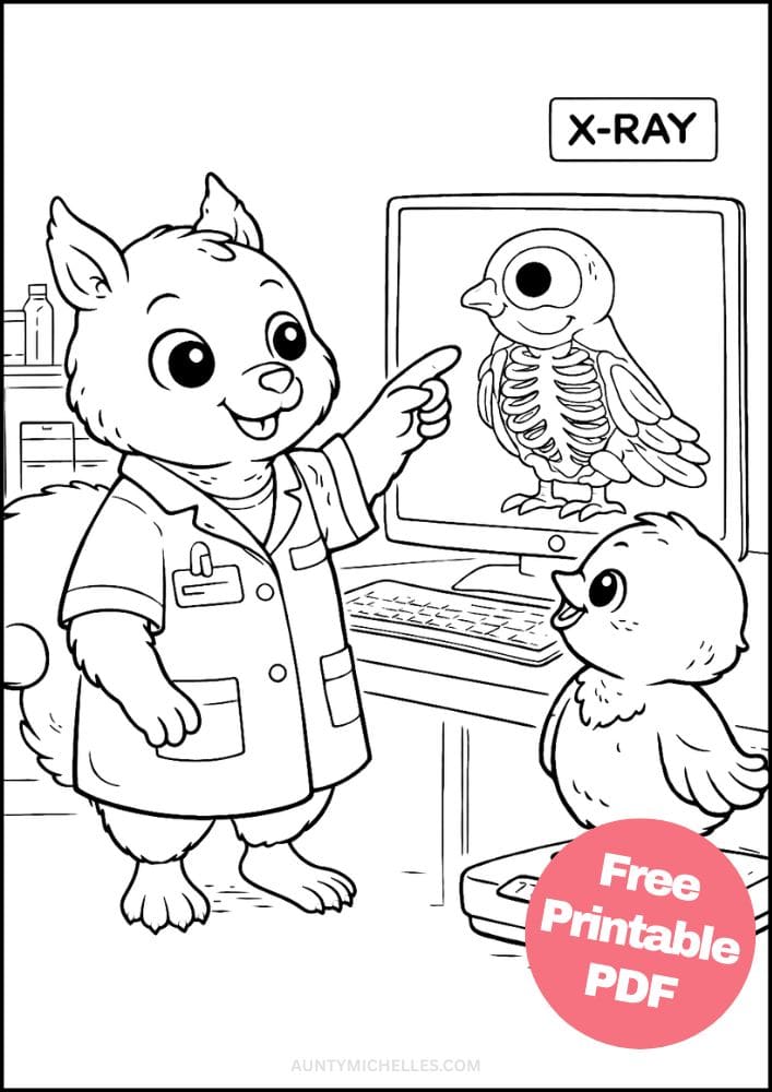 Free Printable Doctor Coloring Pages for Kids Dr Activities Colouring Sheets 5 X ray